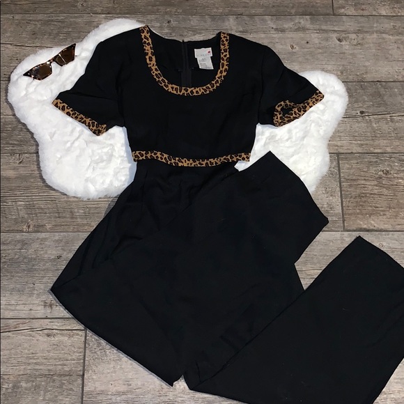 Vintage Other - Vintage Leopard 90s Jumpsuit
